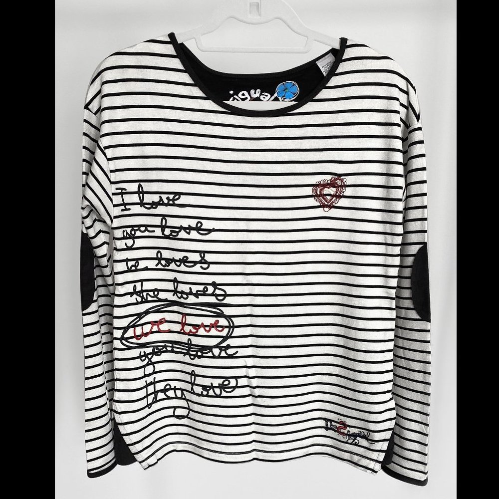 Desigual Striped Top • Sz M